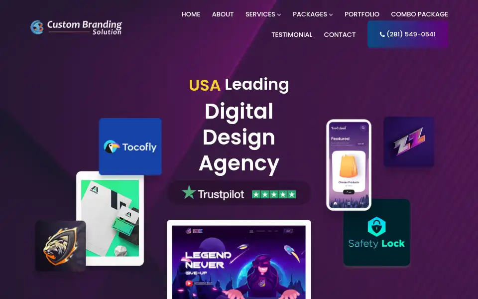 Screenshot of custombrandingsolution.com