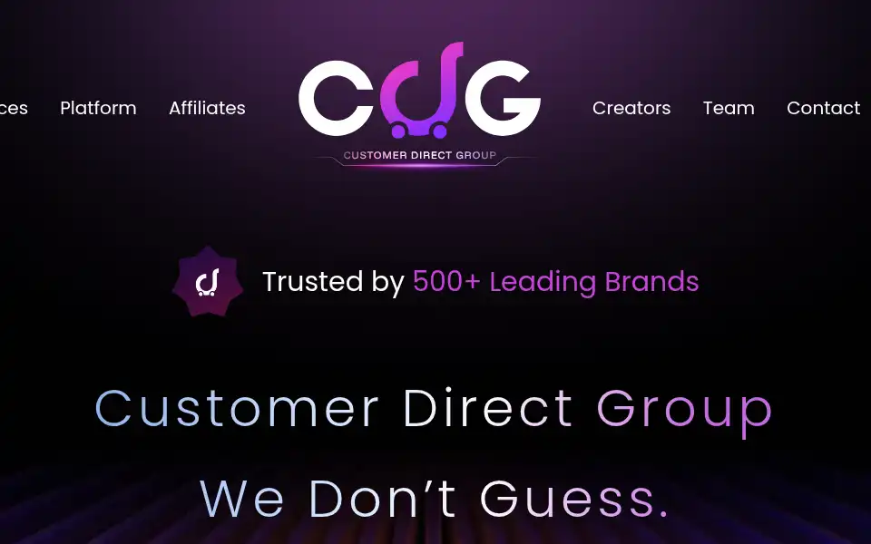 Screenshot of customerdirectgroup.com