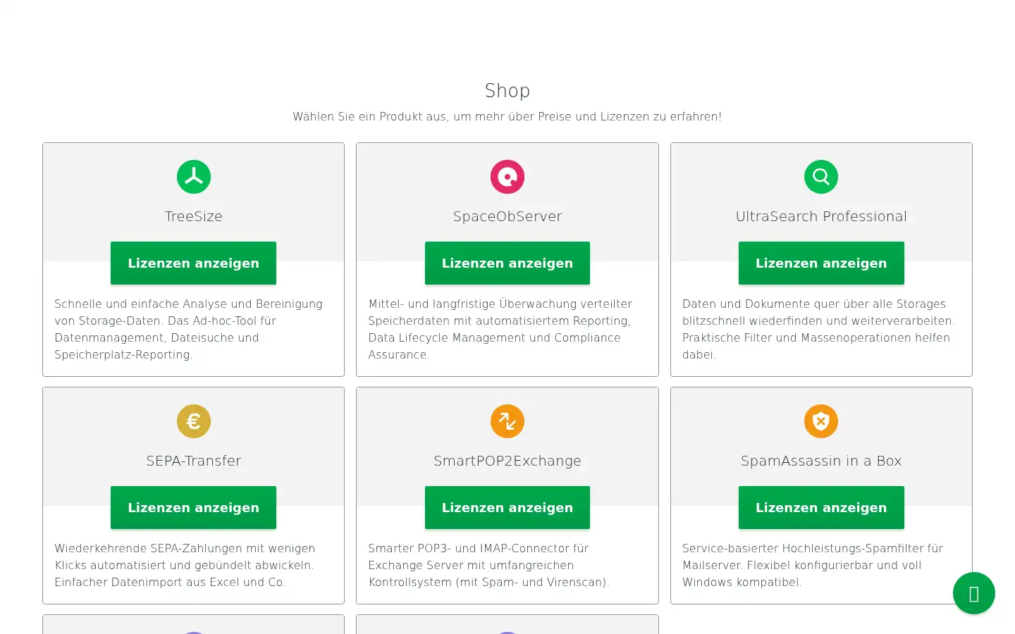 Screenshot of customers.jam-software.de