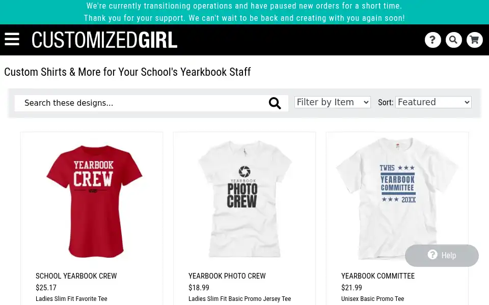 Screenshot of customizedgirl.com