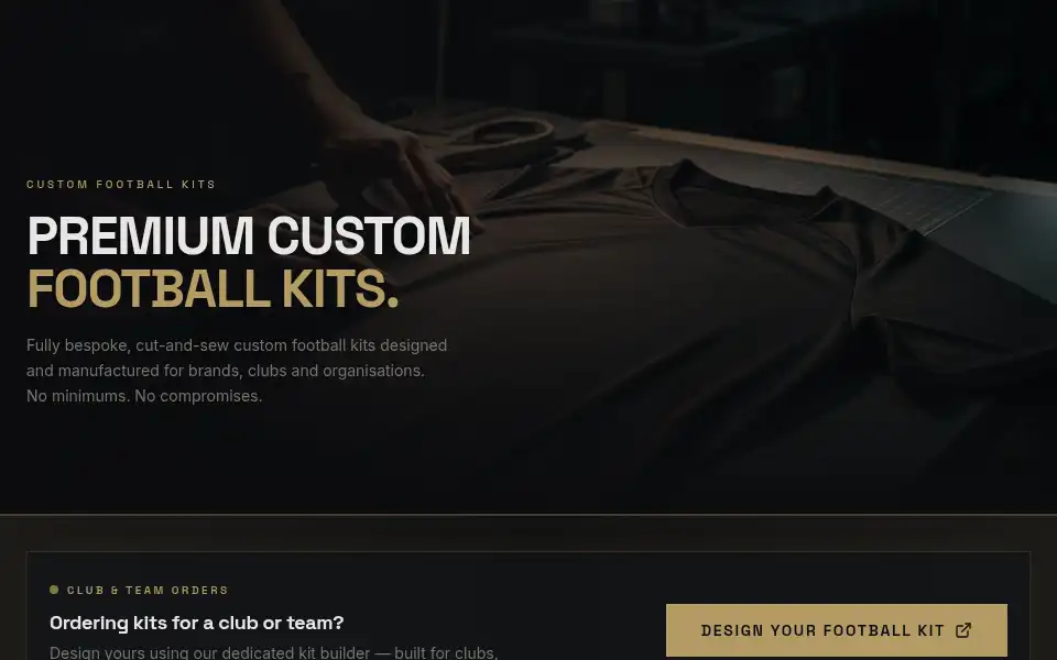 Screenshot of customkit.com
