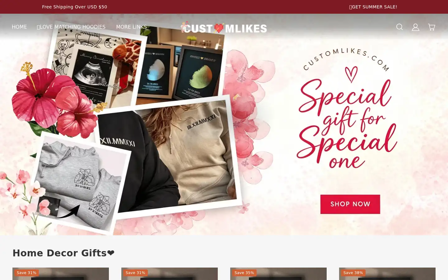 Screenshot of customlikes.com