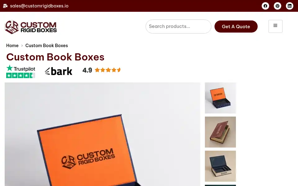 Screenshot of customrigidboxes.io