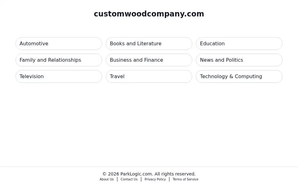 Screenshot of customwoodcompany.com