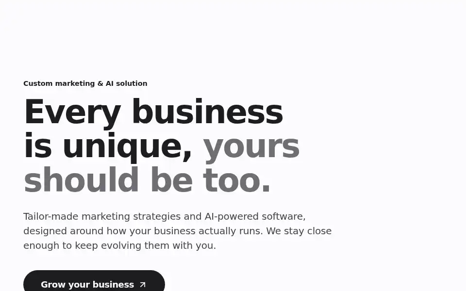 Screenshot of customy.agency