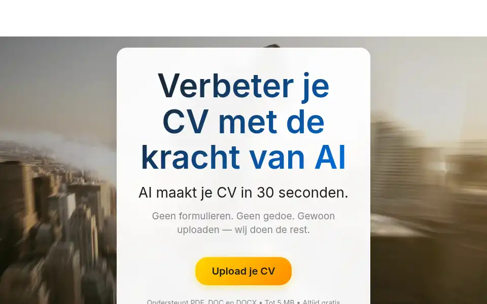 Screenshot of cvking.nl