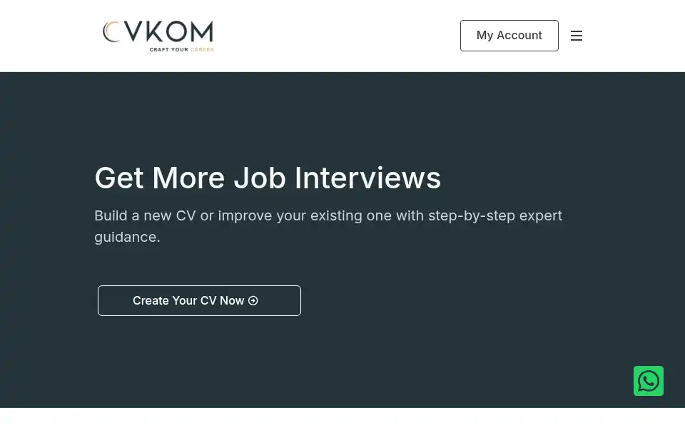 Screenshot of cvkom.com