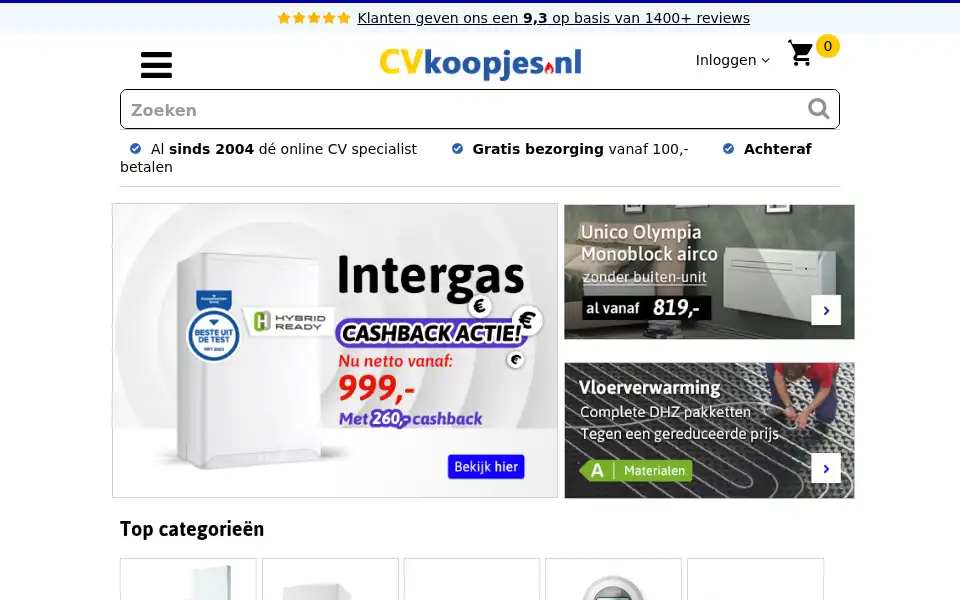 Screenshot of cvkoopjes.nl