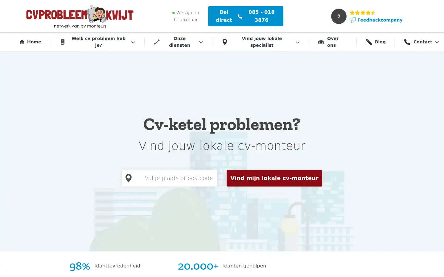 Screenshot of cvprobleemkwijt.nl