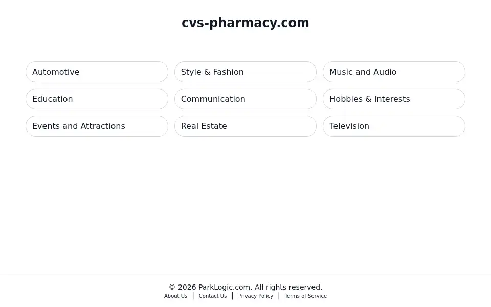 Screenshot of cvs-pharmacy.com