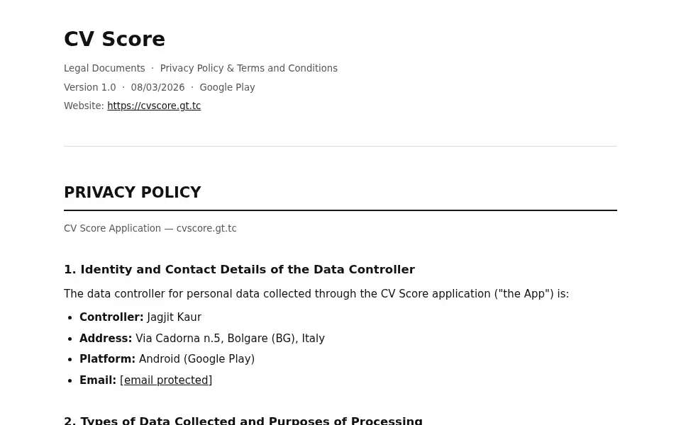 Screenshot of cvscore.gt.tc