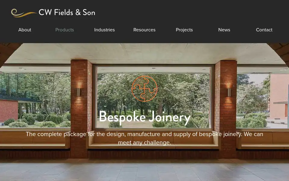 Screenshot of cwfields.co.uk