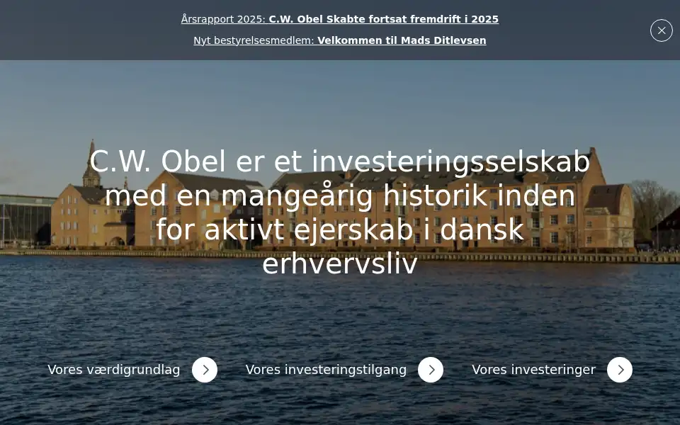 Screenshot of cwobel.dk