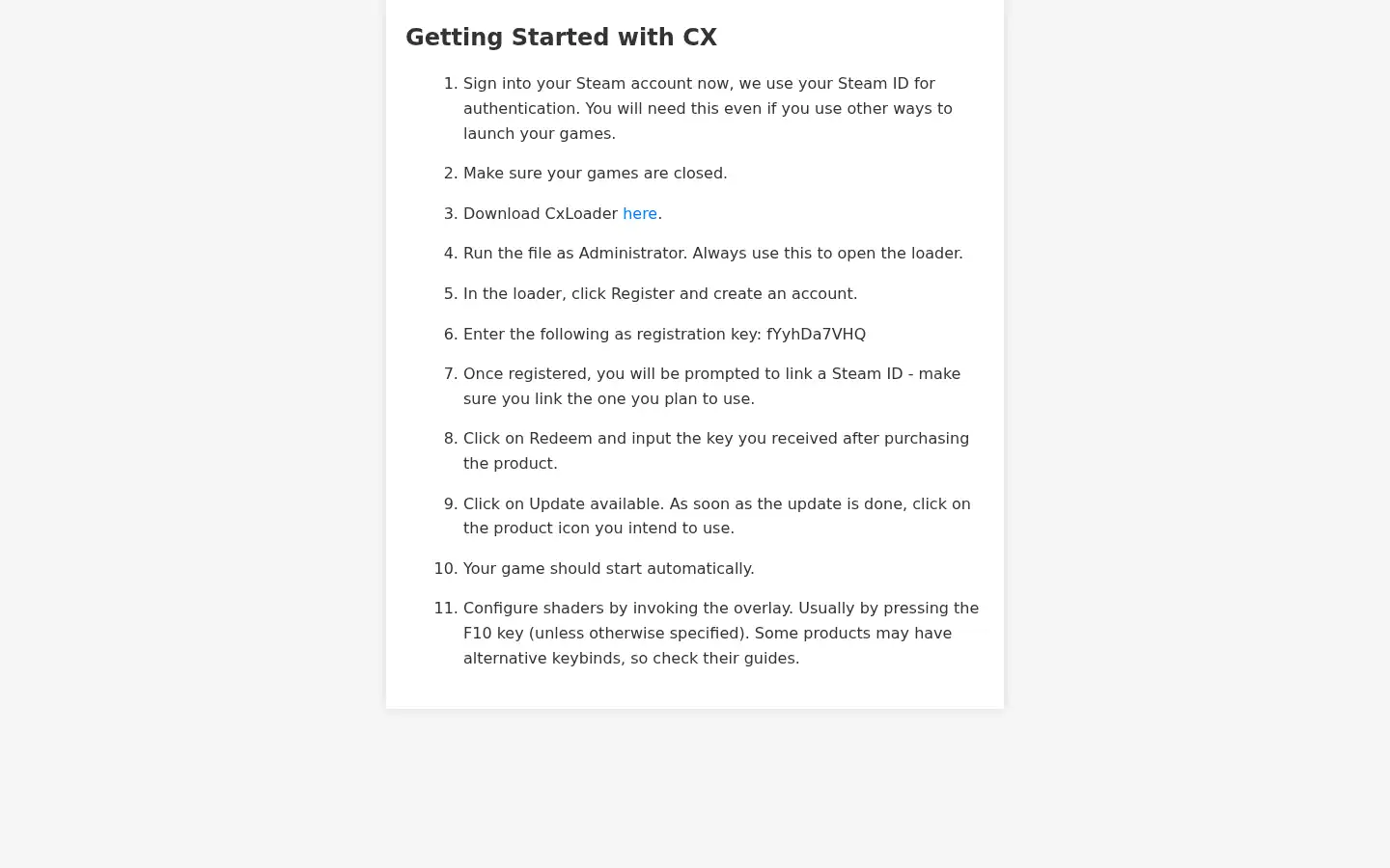 Screenshot of cxsoftware.net