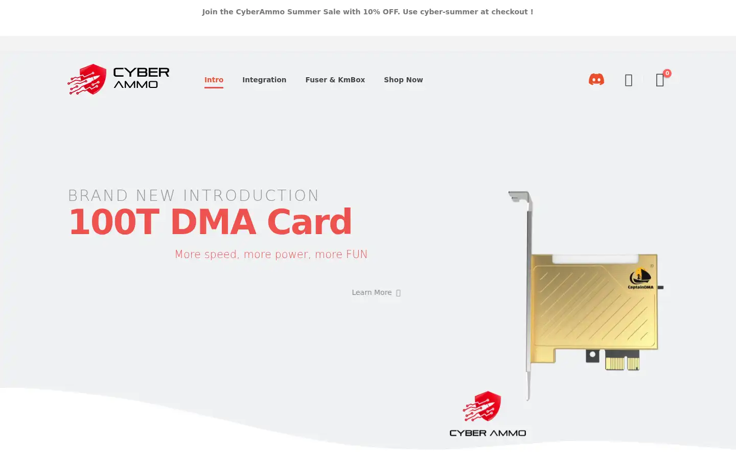 Screenshot of cyber-ammo.com