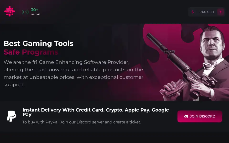 Screenshot of cyber-cheats.com
