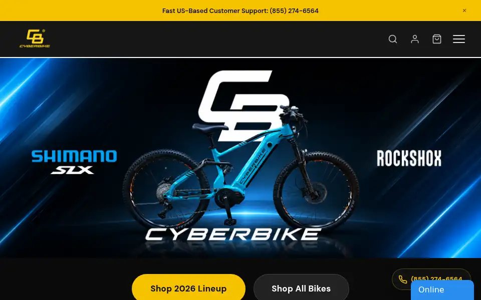 Screenshot of cyberbike.com
