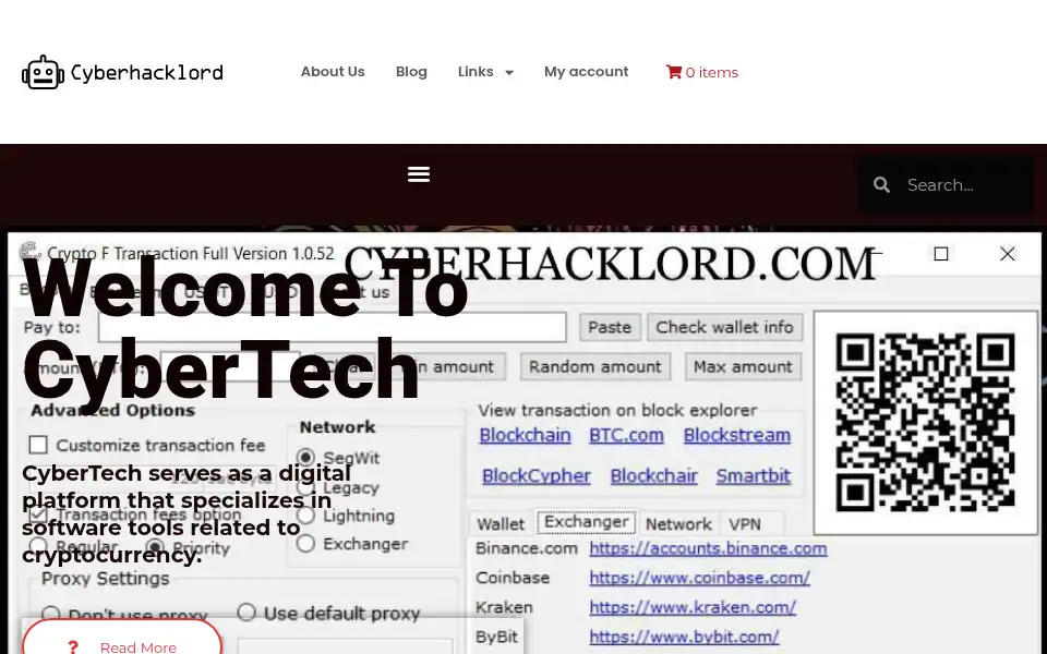 Screenshot of cyberhacklord.com