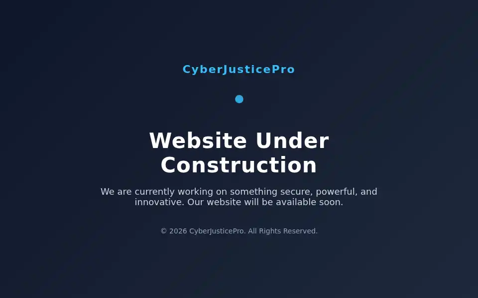 Screenshot of cyberjusticepro.com