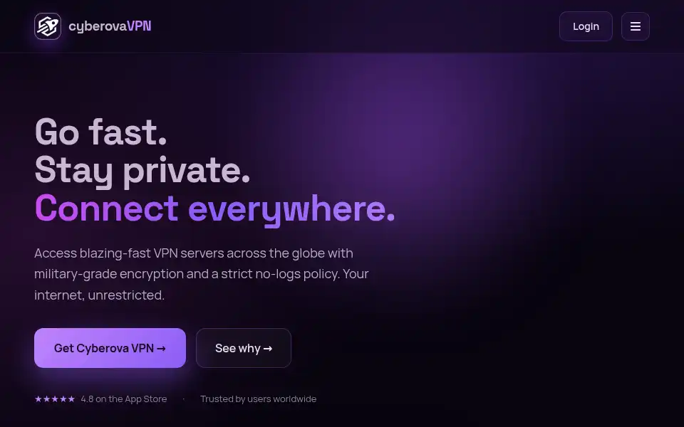 Screenshot of cyberova.tech