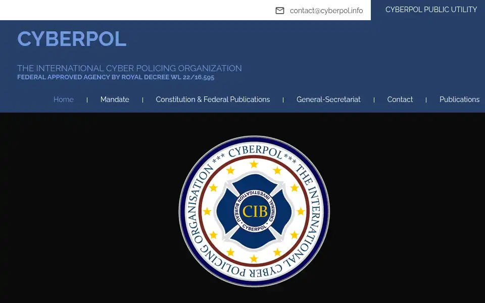 Screenshot of cyberpol.info
