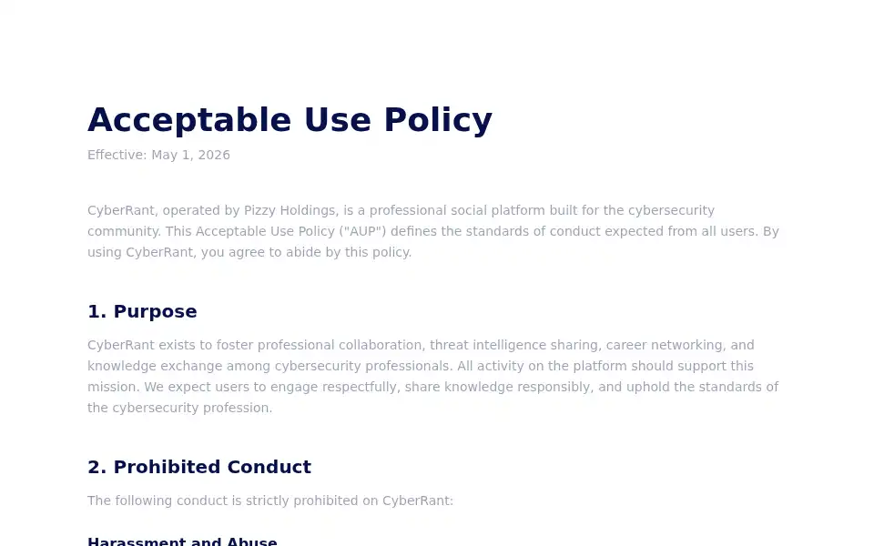 Screenshot of cyberrant.org
