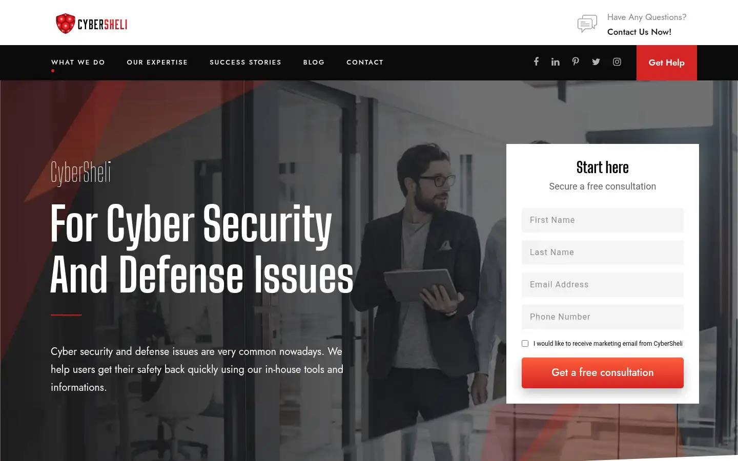 Screenshot of cybersheli.com