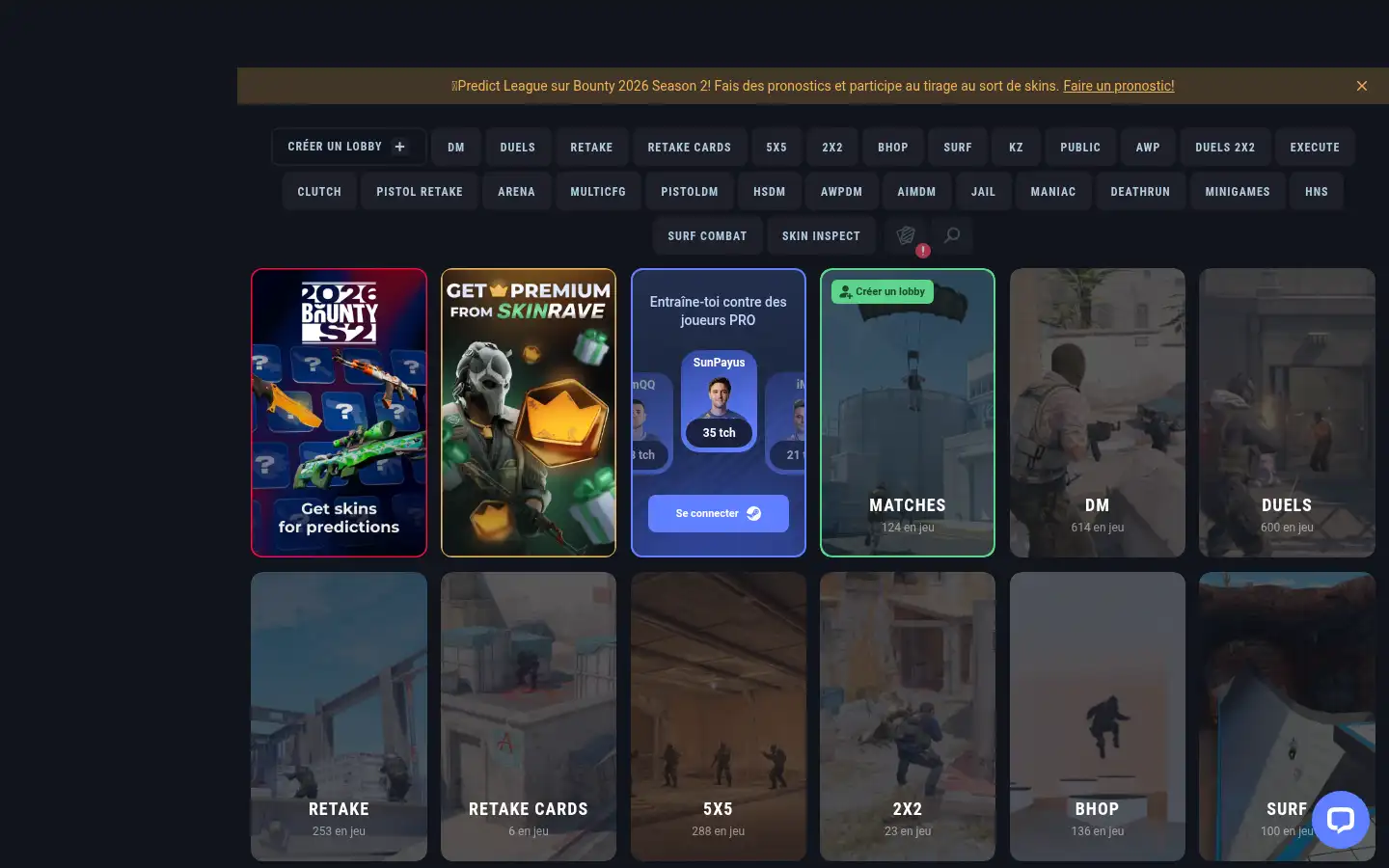 Screenshot of cybershoke.net