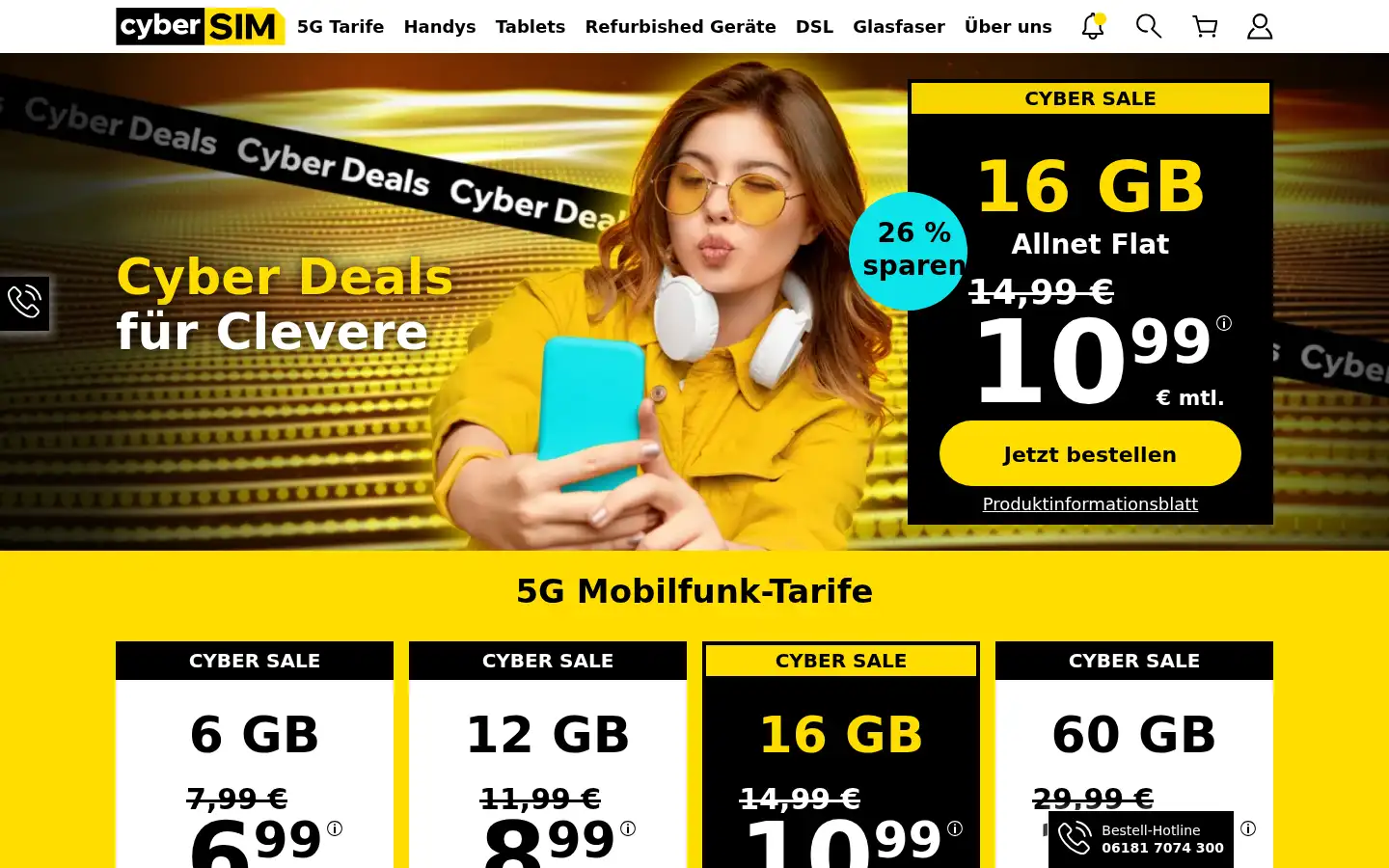 Screenshot of cybersim.de