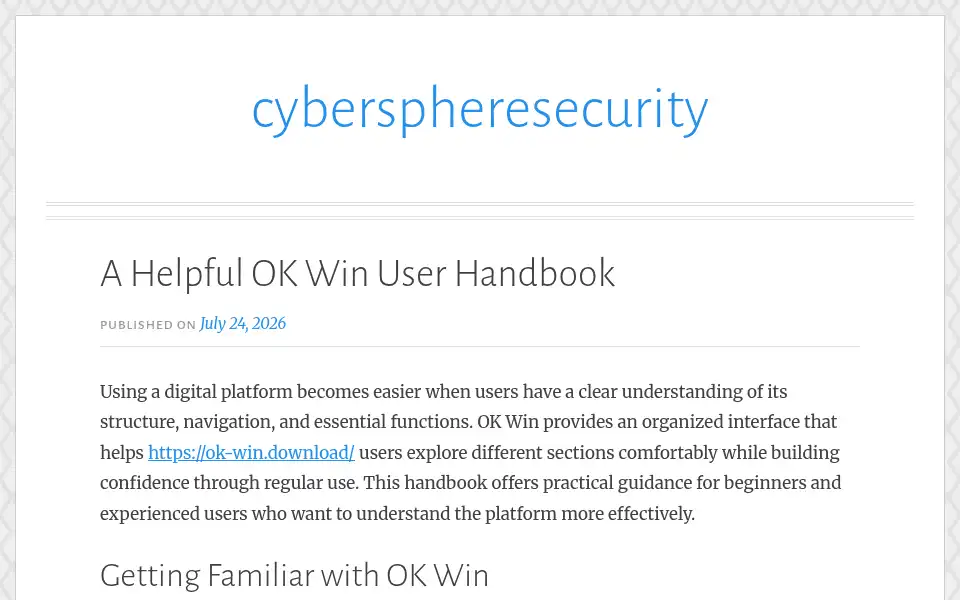 Screenshot of cyberspheresecurity.com