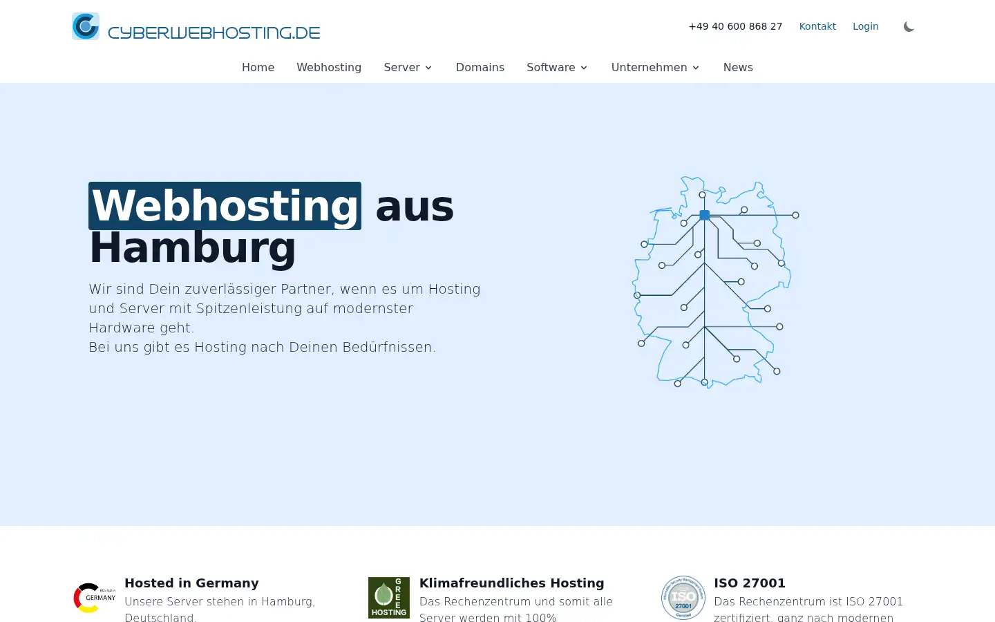 Screenshot of cyberwebhosting.de