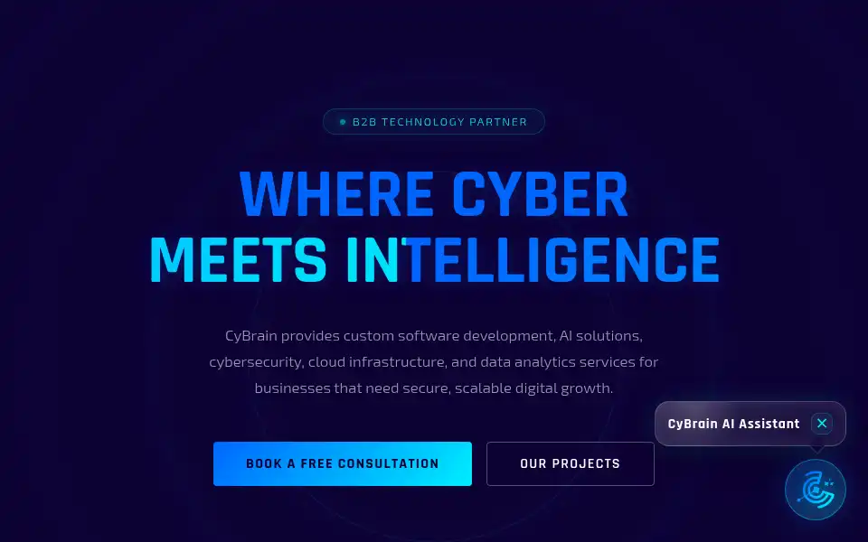 Screenshot of cybrain.me