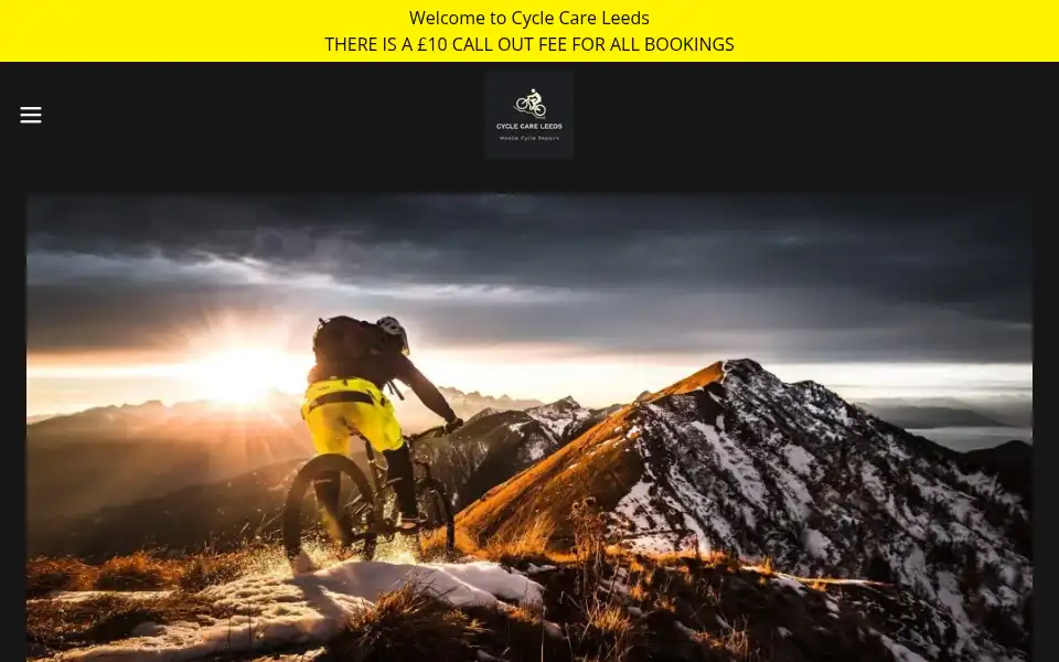 Screenshot of cyclecareleeds.co.uk