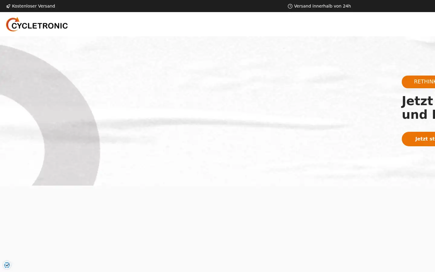 Screenshot of cycletronic.de