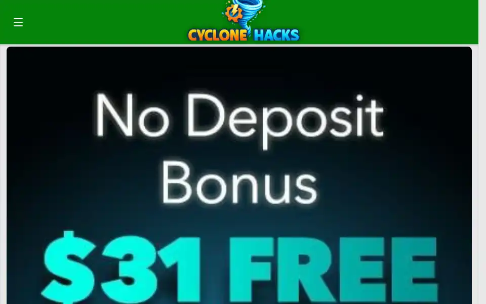 Screenshot of cyclonehacks.com
