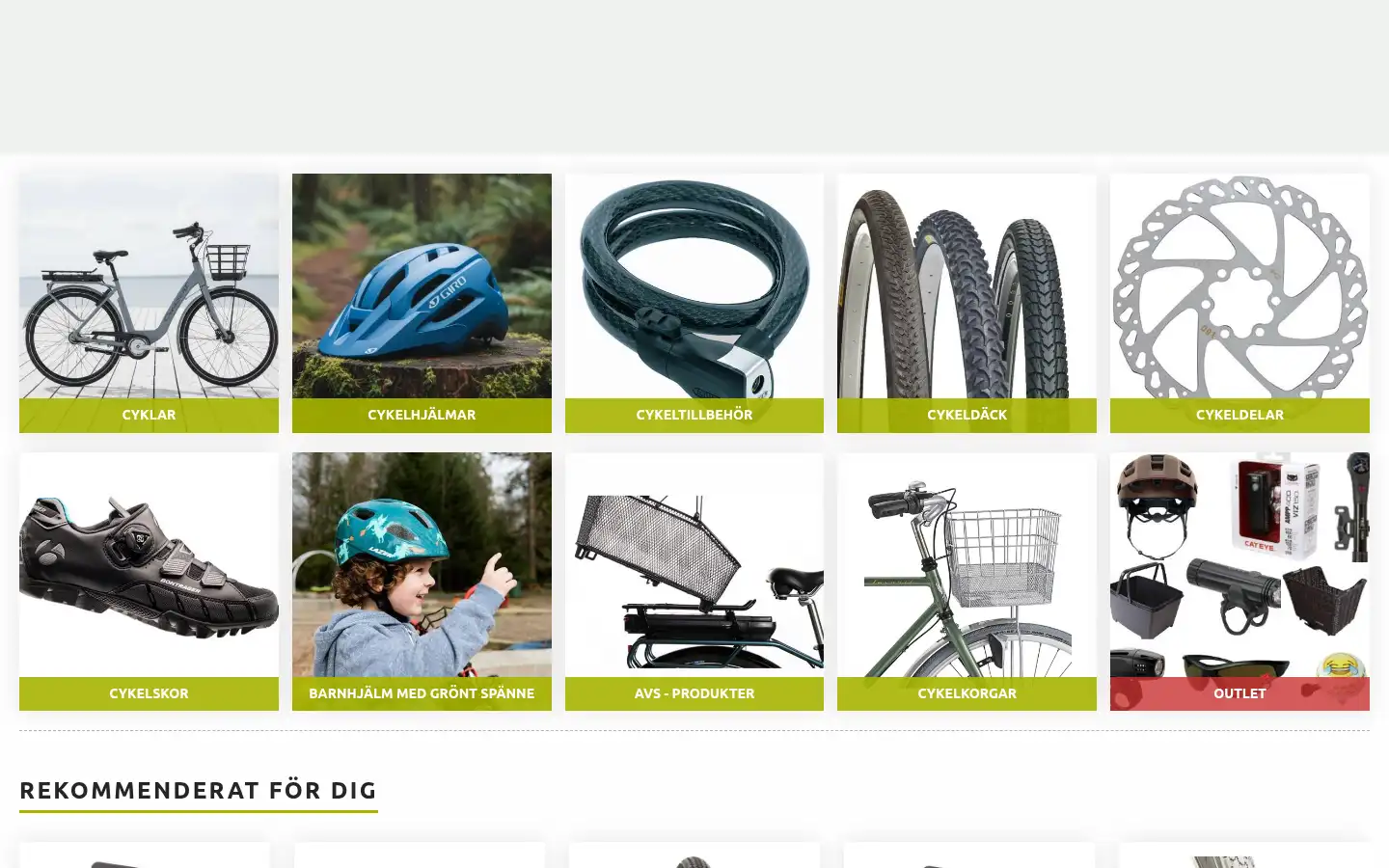 Screenshot of cykelaffaren.se