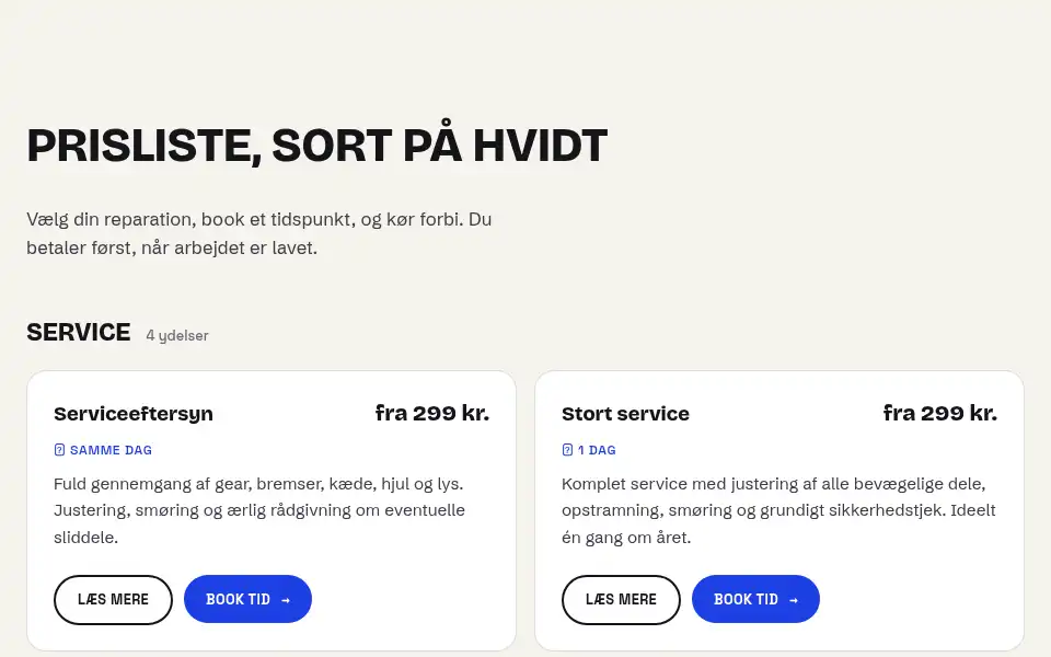 Screenshot of cykelmov.dk