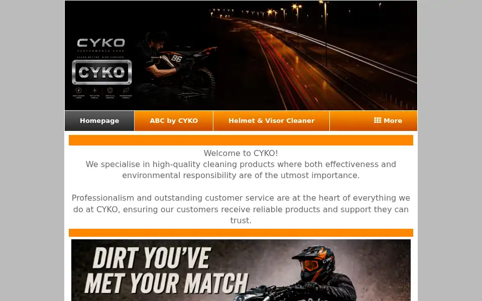 Screenshot of cyko.co.uk