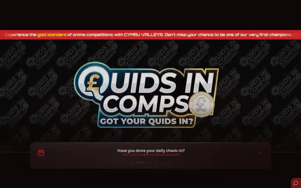 Screenshot of cymruvalleysgiveaways.co.uk