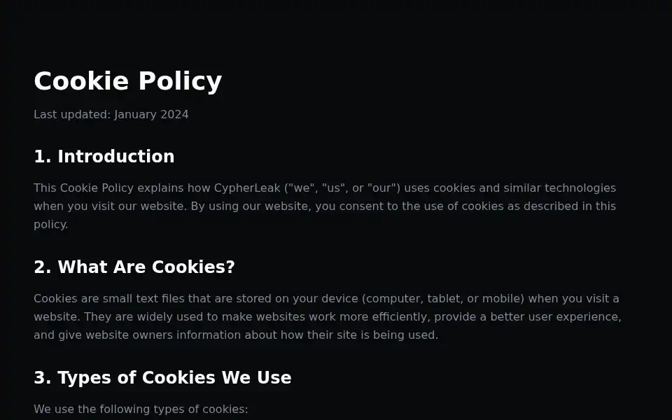 Screenshot of cypherleak.com