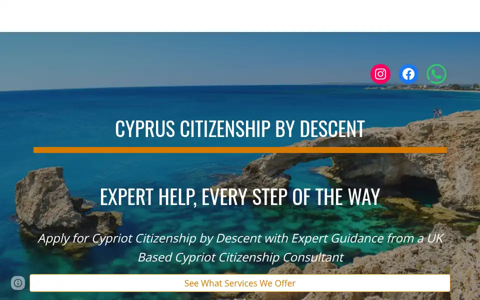 Screenshot of cypriotbydescent.co.uk