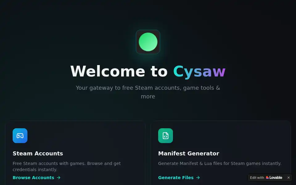Screenshot of cysaw.lovable.app