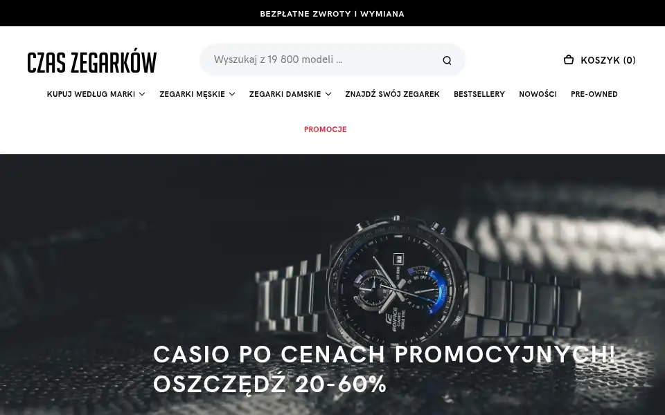 Screenshot of czaszegarkow.pl