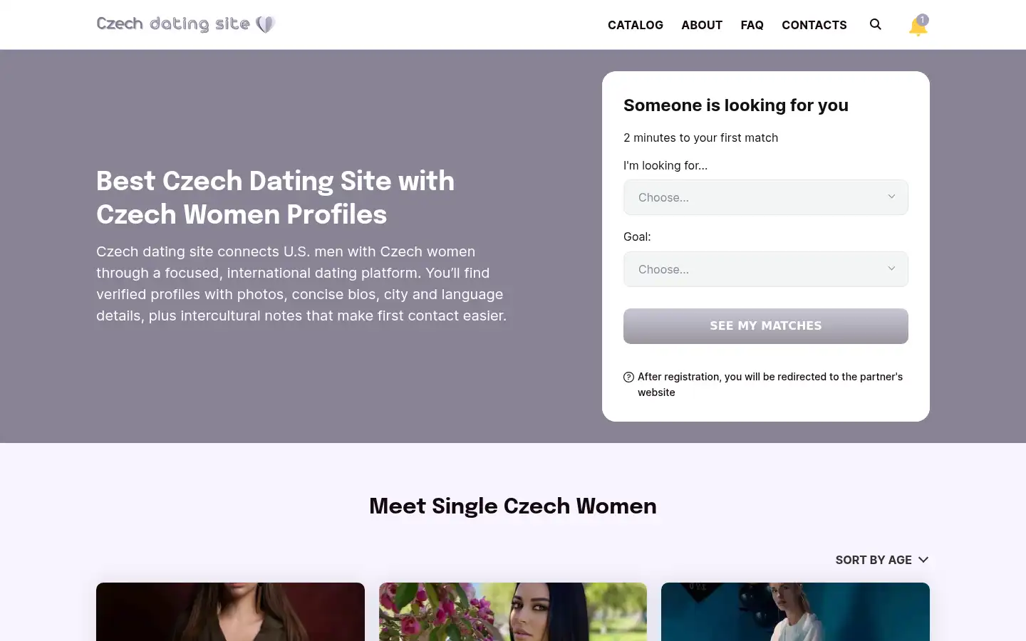 Screenshot of czech-dating-site.com