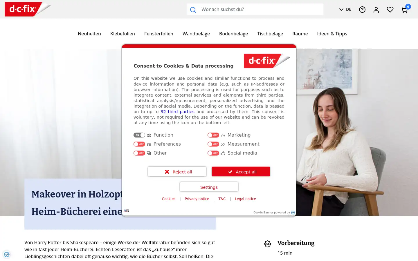 Screenshot of d-c-fix.com