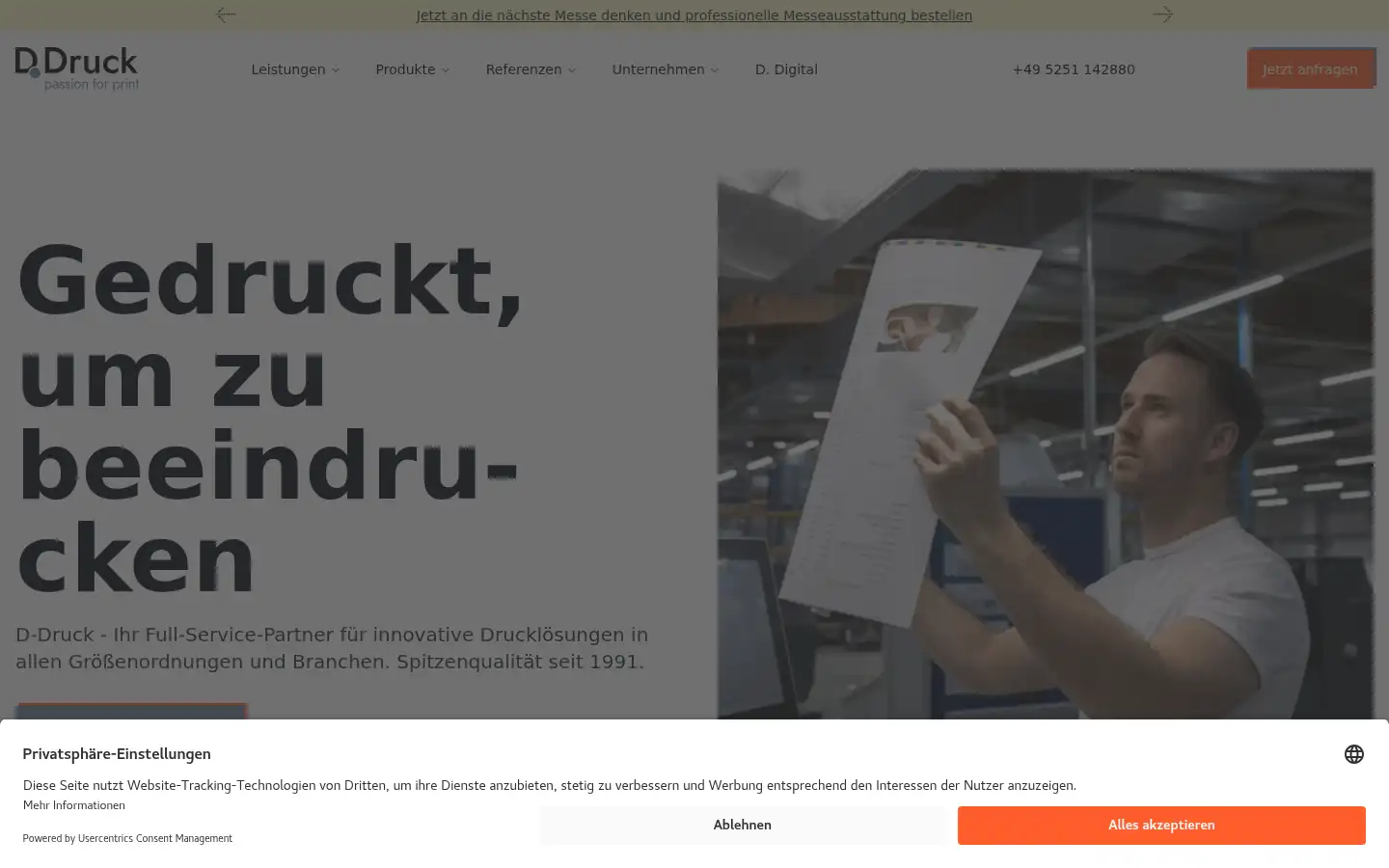 Screenshot of d-druck.net