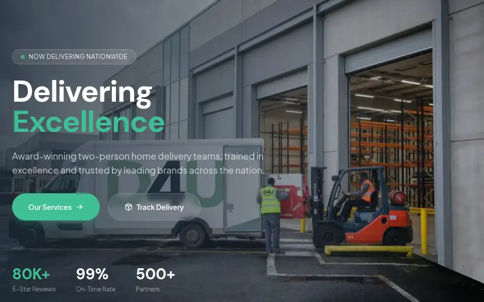 Screenshot of d4udeliveries.co.uk