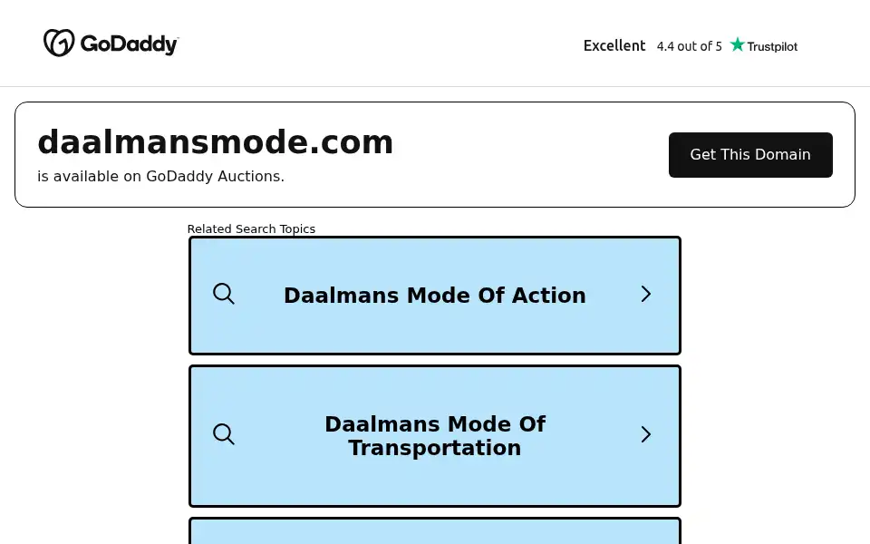 Screenshot of daalmansmode.com