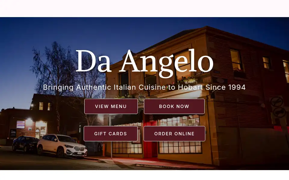 Screenshot of daangelo.com