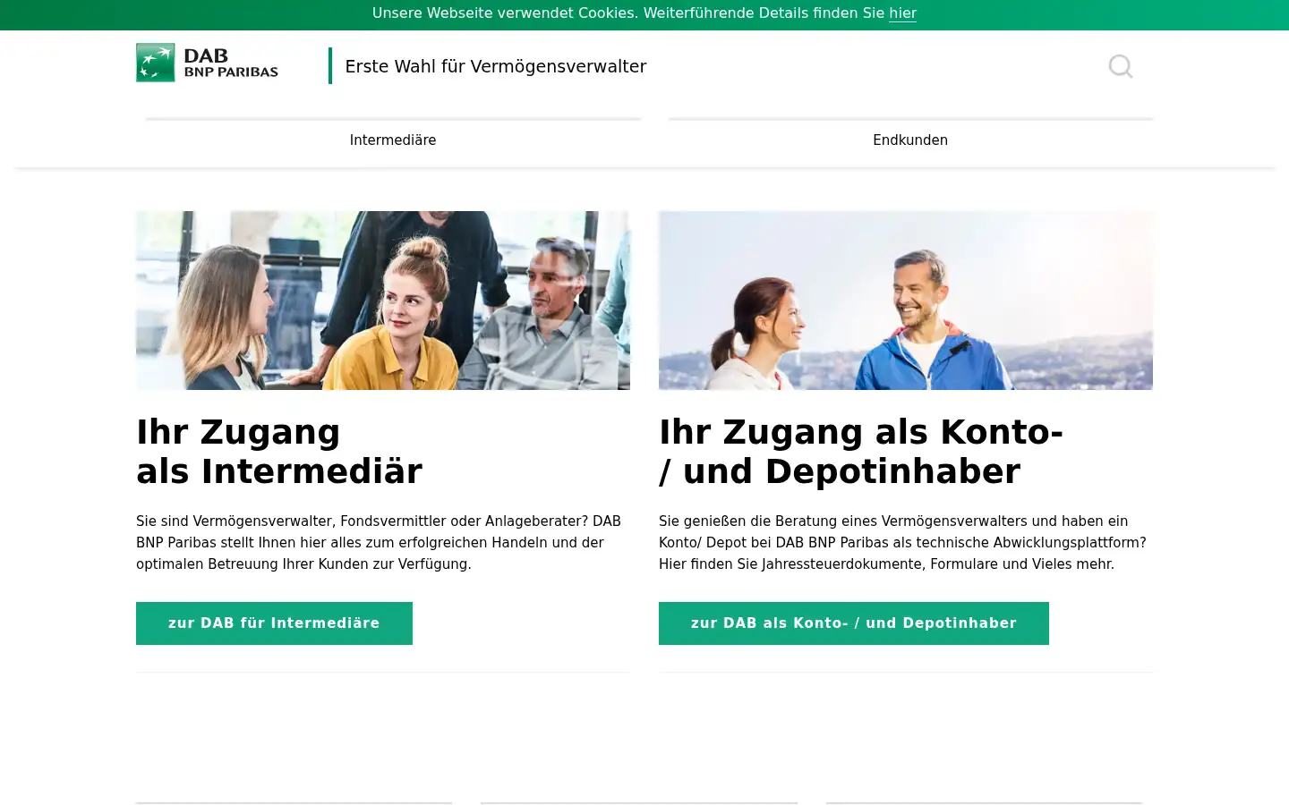 Screenshot of dab.com